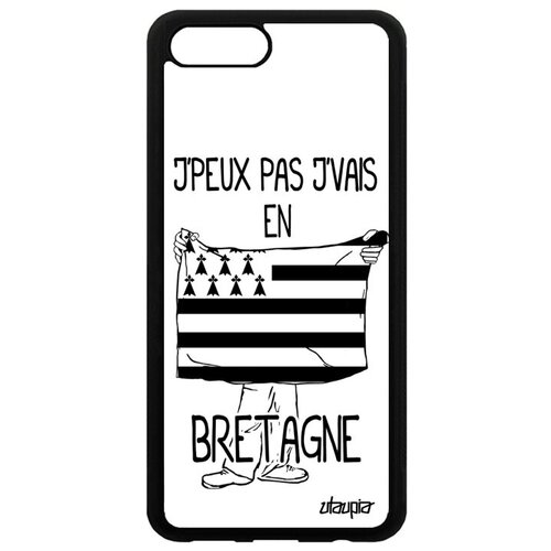фото Защитный чехол для мобильного // honor v10 / view 10 // "еду в бретань" принт патриот, utaupia, белый