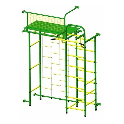 фото Детский спортивный комплекс пионер 10лм зелёно/жёлтый