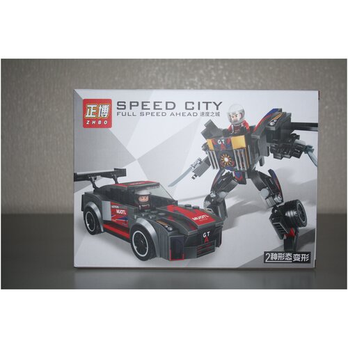 Детский конструктор машина-трансформер 2 в 1 ,201 деталь