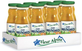 Сок Fleur Alpine Яблочный, c 4 месяцев, 0.2 л, в упаковке 8 шт.