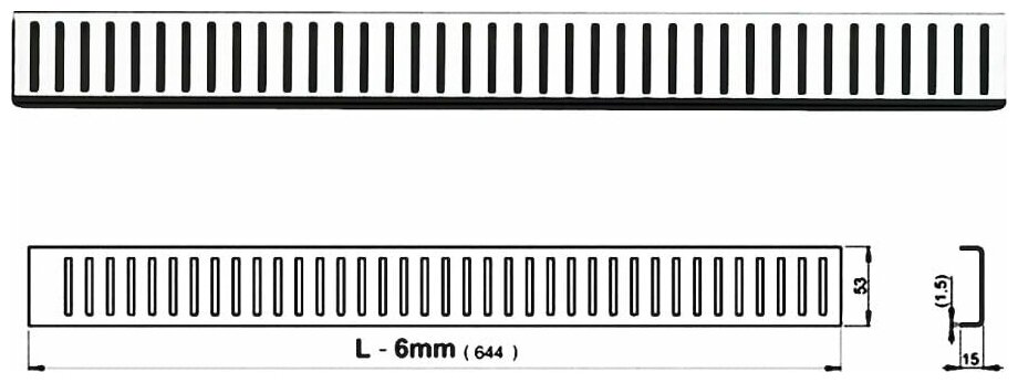 Решетка Alcaplast - фото №6