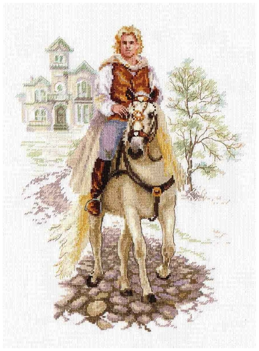 4-17 Юноша на белом коне Алиса - фото №1