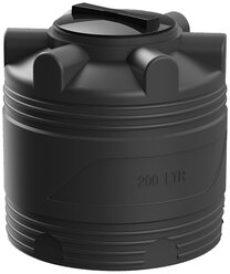 Емкость 200 литров Polimer Group V200 для воды/ топлива/ соления/ продуктов, цвет черный