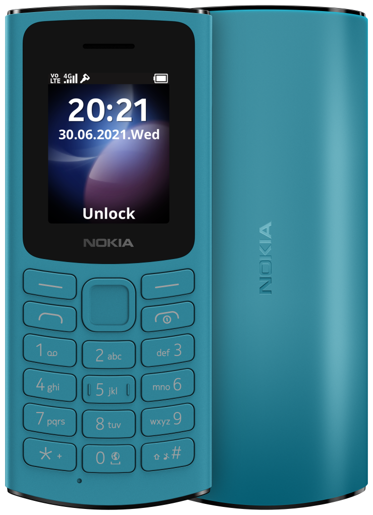 Мобильный телефон Nokia 105 4G DS Blue (TA-1378)