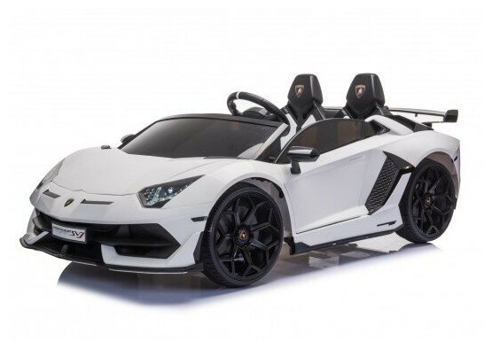 Электромобиль RiverToys Lamborghini Aventador SVJ A111MP (Белый / 110W)