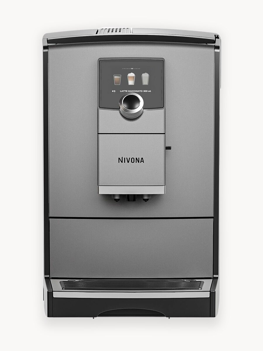 Автоматическая кофемашина Nivona CafeRomatica NICR 795, цветной дисплей, капучино одной кнопкой, индивидуальные рецепты, управление со смартфона, тёмно-серый
