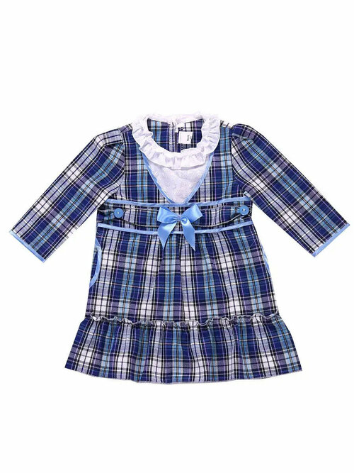 Школьное платье, размер 60, синий