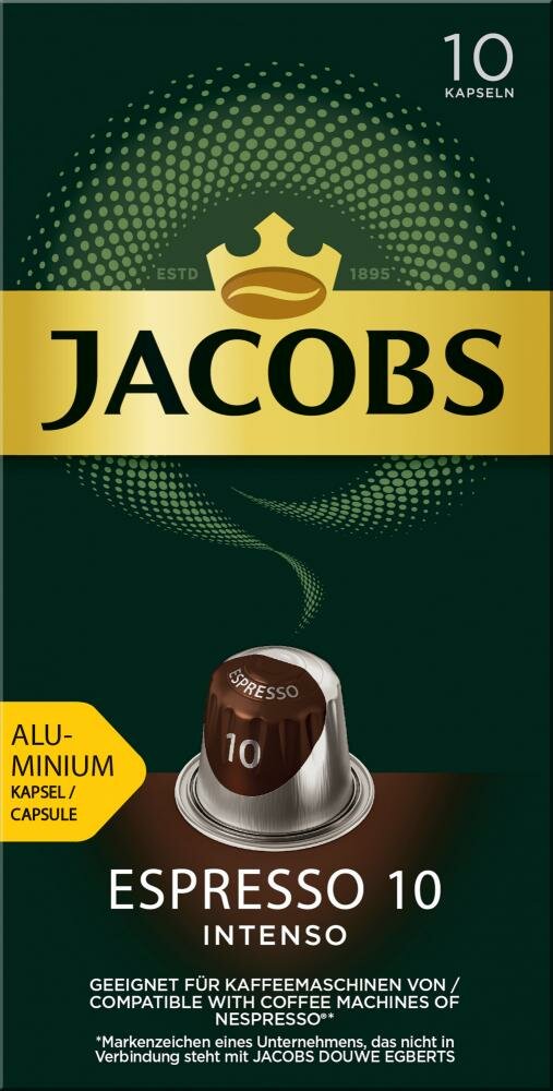 Кофе в капсулах 10 капсул * 5,2г Jacobs Espresso 10 Intenso. - фотография № 4