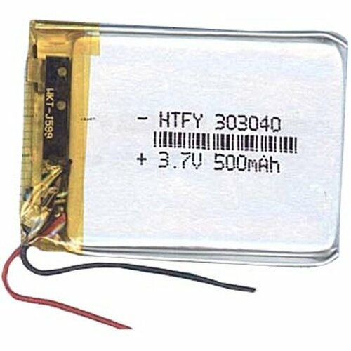 Аккумулятор Li-Pol (батарея) VBPARTS 3*30*40мм 2pin 3.7V/500mAh 017380
