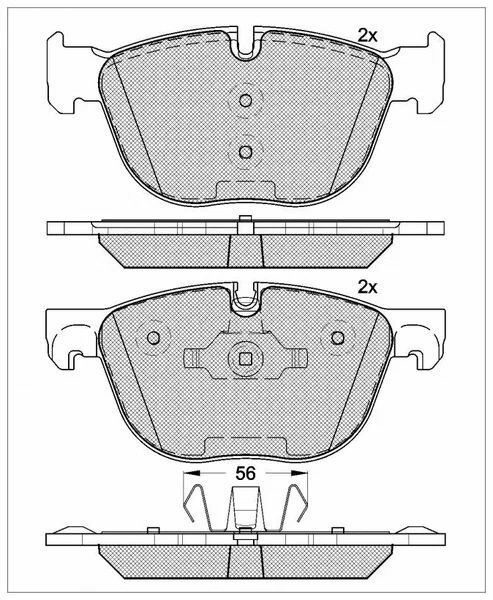 Колодки тормозные BMW 34116779293