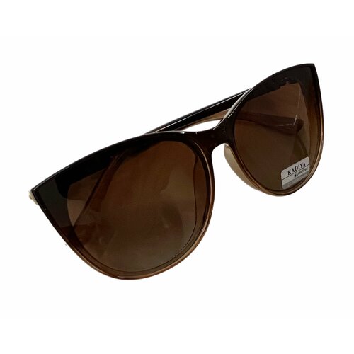 Солнцезащитные очки 206, коричневый, золотой солнцезащитные очки armani exchange шестиугольные оправа металл зеркальные с защитой от уф для женщин синий
