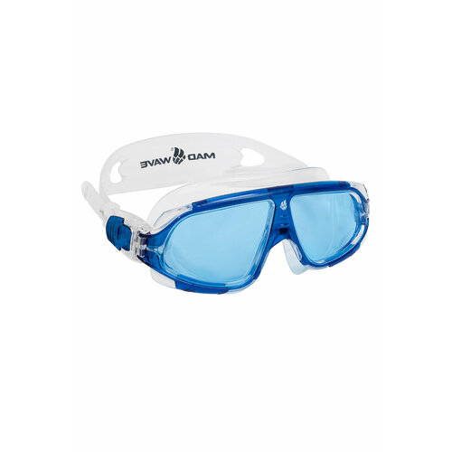 Очки-маска для плавания MAD WAVE Sight II, blue/white маска для плавания madwave sight ii one size голубой