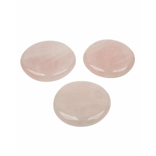 Palm Stones Розовый кварц, 3 шт.