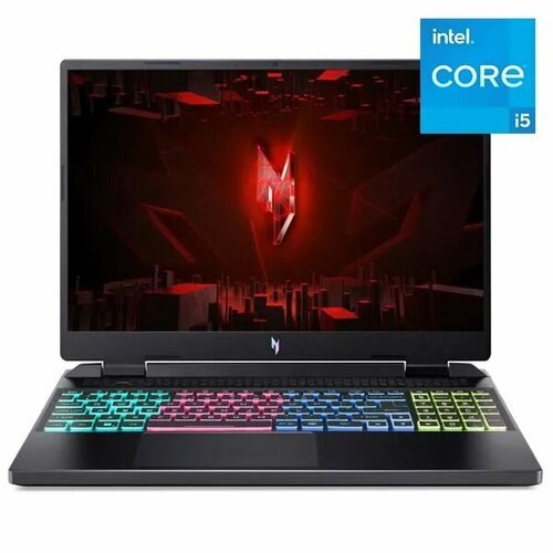 Acer Nitro 16 AN16-51-50SN Ноутбук 16 Intel Core i5-13500H 26 ГГц RAM 16 ГБ SSD NVIDIA GeForce RTX 4050 для ноутбуков 6 Гб Без системы черный Русская раскладка 11499000₽