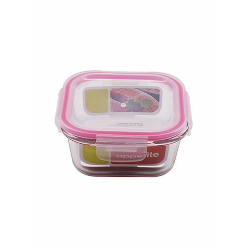 Контейнер с крышкой стеклянный, Appetite, 520 мл