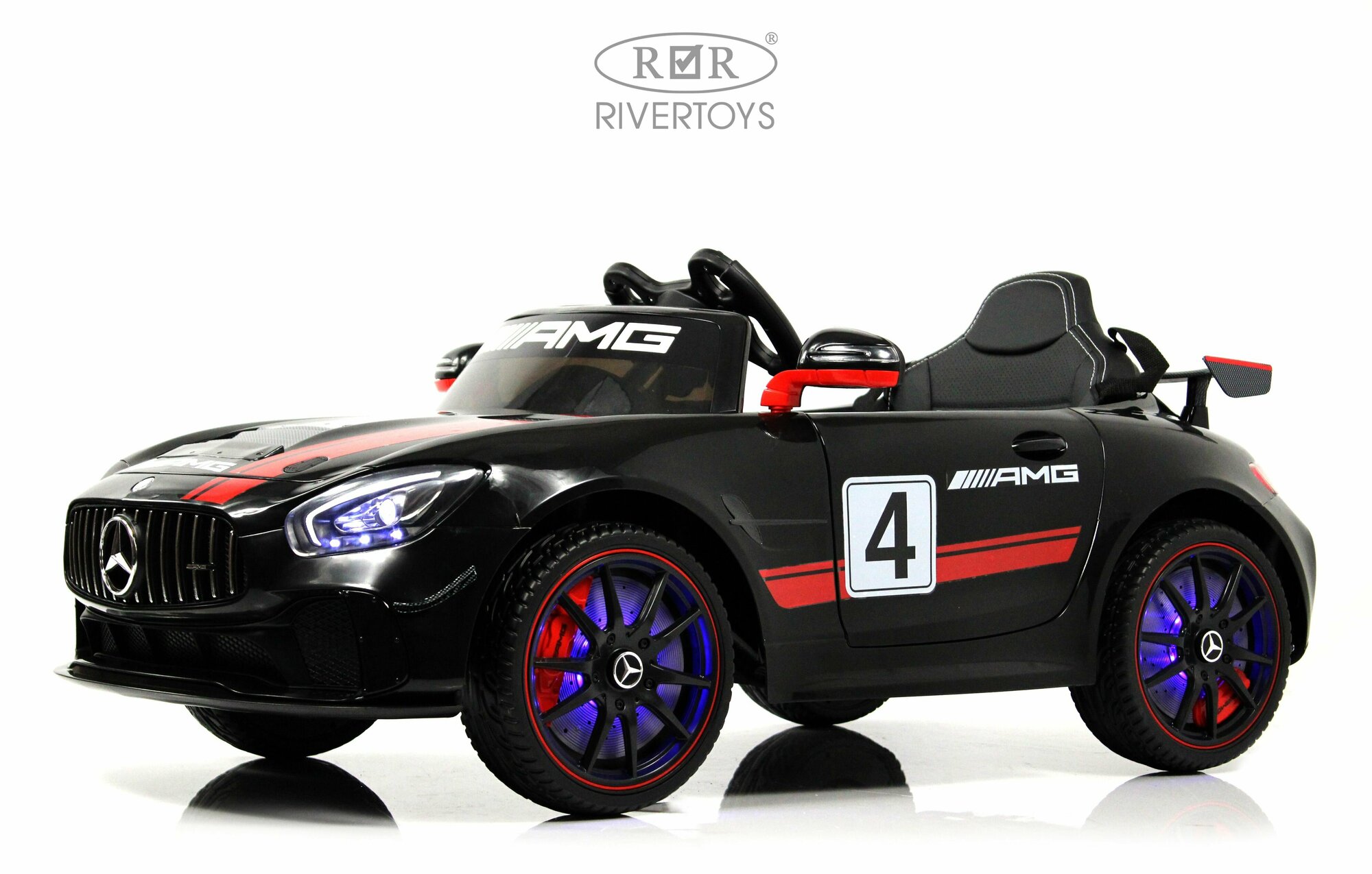 RiverToys Детский электромобиль Mercedes-Benz (A007AA) черный