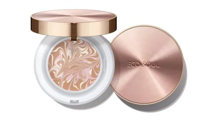 THE SAEM Пудра компактная тональная Eco Soul Essence Foundation Pact 21 Natural Beige