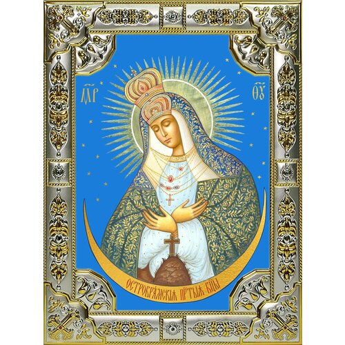 Икона Остробрамская икона Божией Матери алмазная вышивка new world 5d эффект остробрамская икона божией матери две картинки