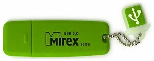 Флеш накопитель 16GB Mirex Chromatic, USB 3.0, Зеленый