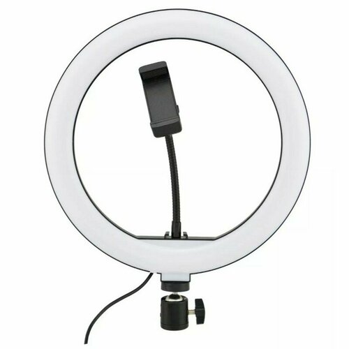 Кольцевая лампа с держателем телефона 26см лампа кольцевая ring fill light с пультом на проводе диаметр 26см в коробке