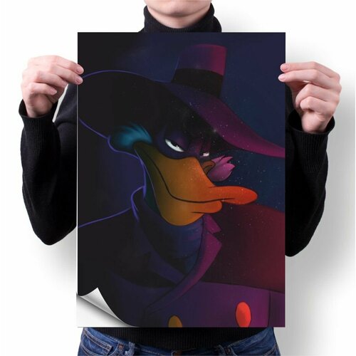 Плакат Mewni-Shop А4 принт Черный плащ МП - 0001 380₽