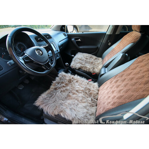 Накидка без спинки 50*50 натуральный мех длинный ворс 