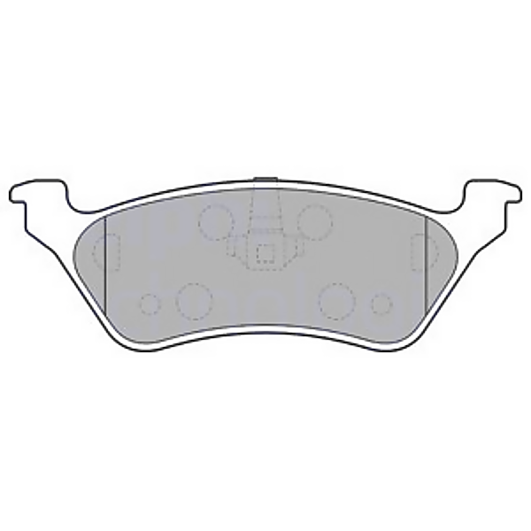 DELPHI LP1694 (05019805AA / 05071948AA / 05083882AB) lp1694 колодки дисковые з.\ dodge caravan, Chrysler (Крайслер) Voyager (Вояджер)