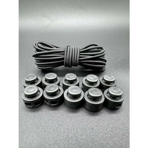 Набор для рукоделия Машина Швейной Фурнитуры, круглая шляпная резинка 3мм, 5м, 10 фиксаторов