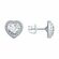 Серьги пусеты Diamant online, серебро, 925 проба, фианит
