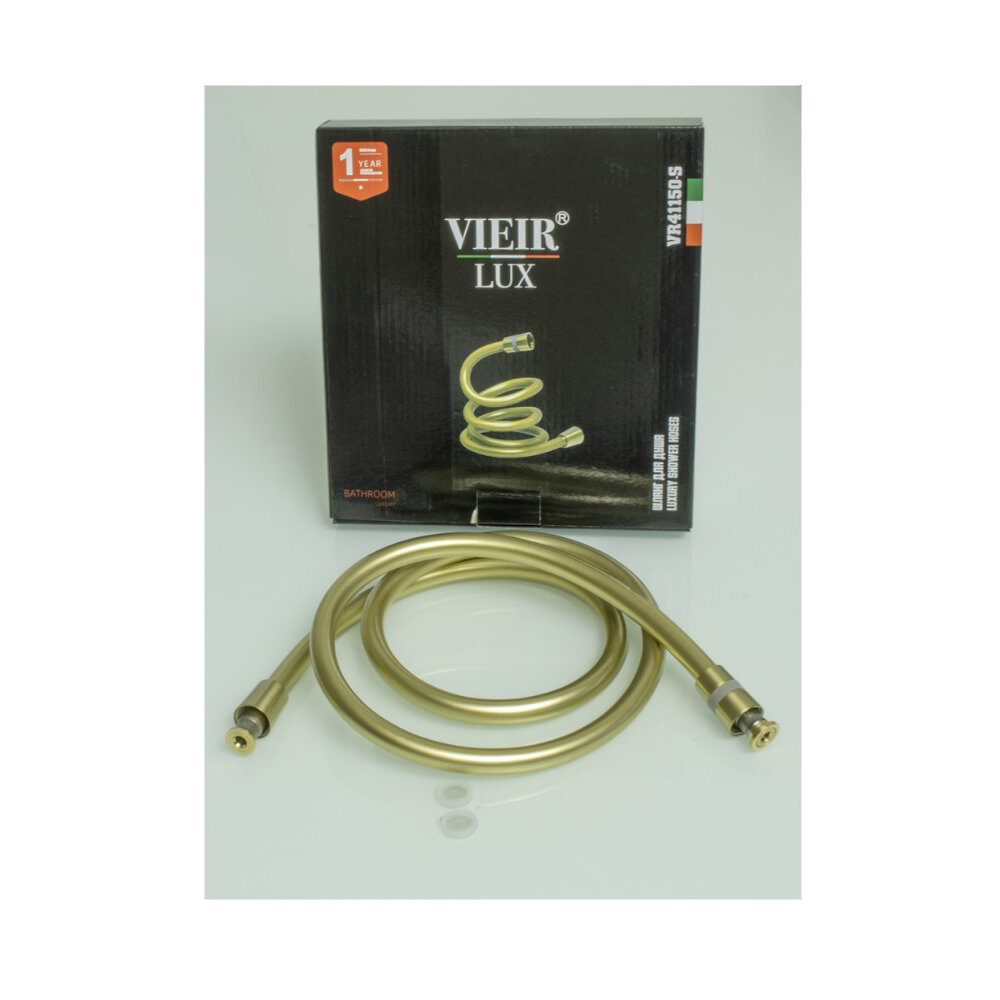 Шланг для душа Vieir 175 см силикон матовое золото для душа высокого качества