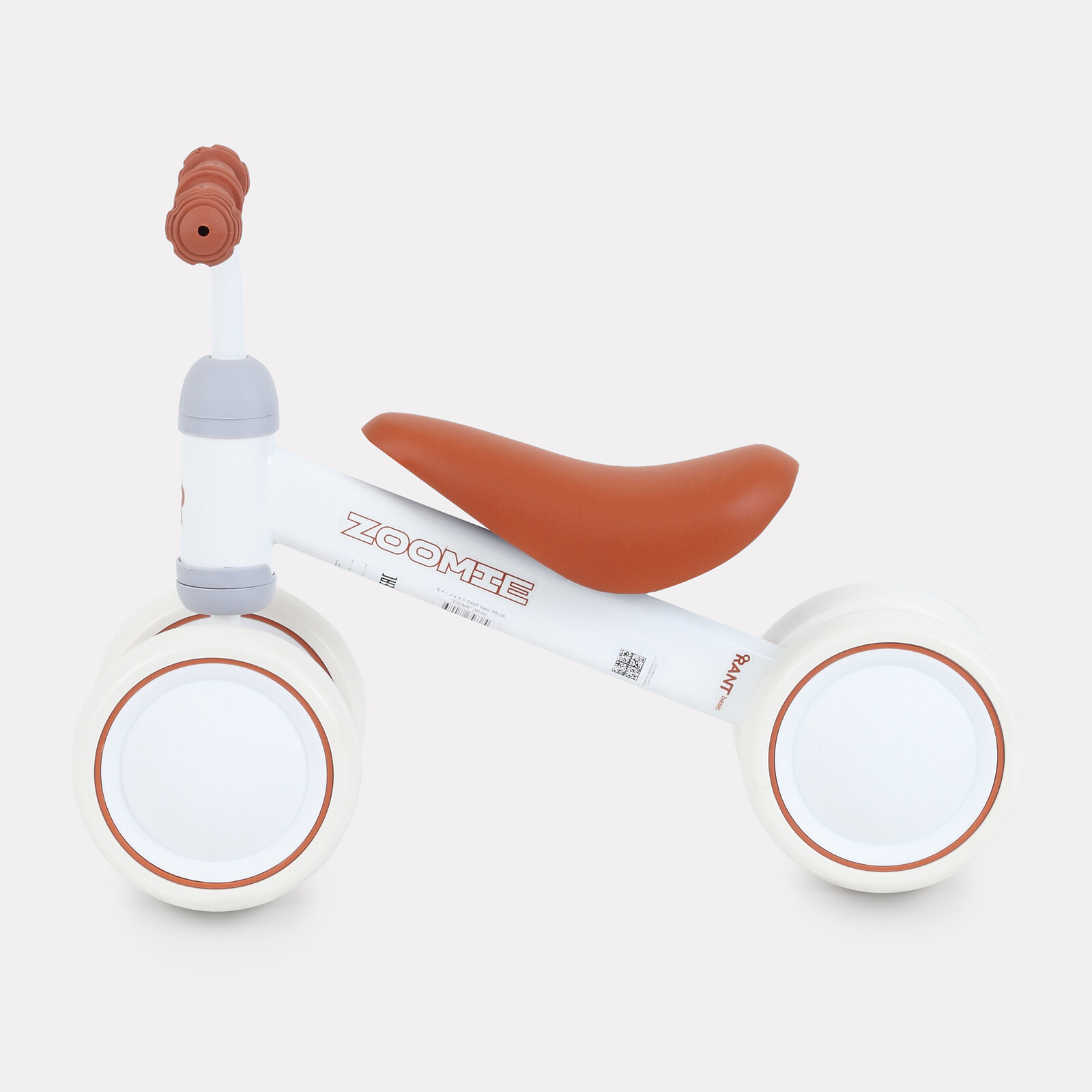 Беговел детский от года 4 колеса RANT basic RB126 "ZOOMIE" (White) — фото 1