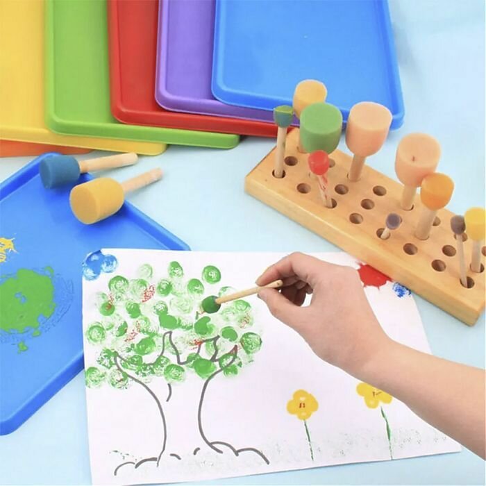 Набор кистей - спонжей, 4 штуки — фото 1