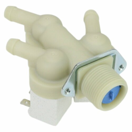 Клапан подачи воды для стиральной машины Ariston, Beko, Bosch, Candy, Indesit, LG, Samsung, Siemens, Whirlpool, количество выходов 3, угол 180˚, клеммы раздельно/9021069