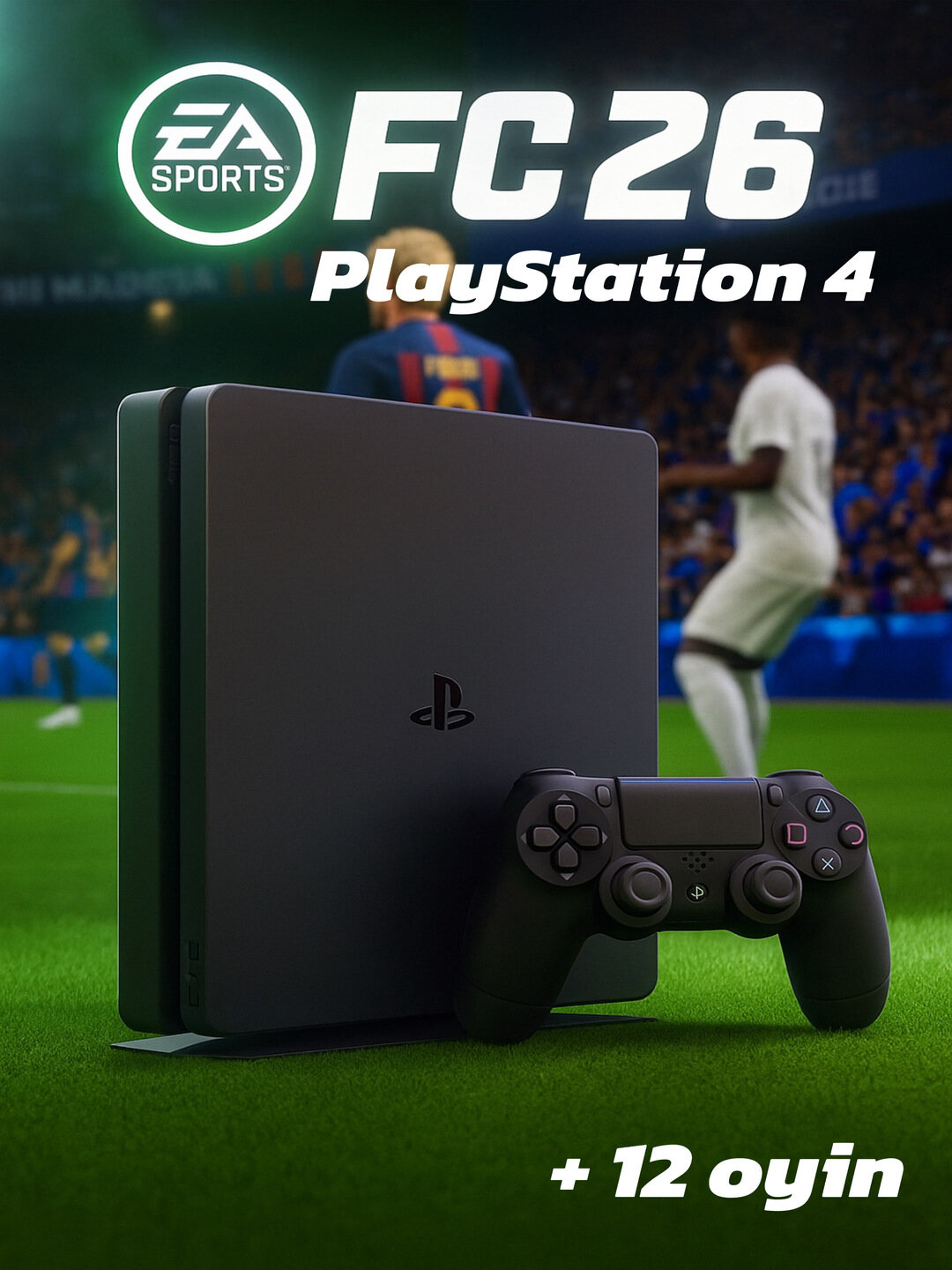 Игровая приставка Sony PlayStation 4, 500 Гб, 12 игр в комплекте, черная