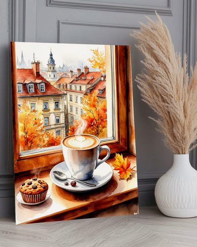 Изображение товара Картина по номерам "Осеннее утро" 40х50 см, хлопковый холст на подрамнике, акрил, Hobby Home