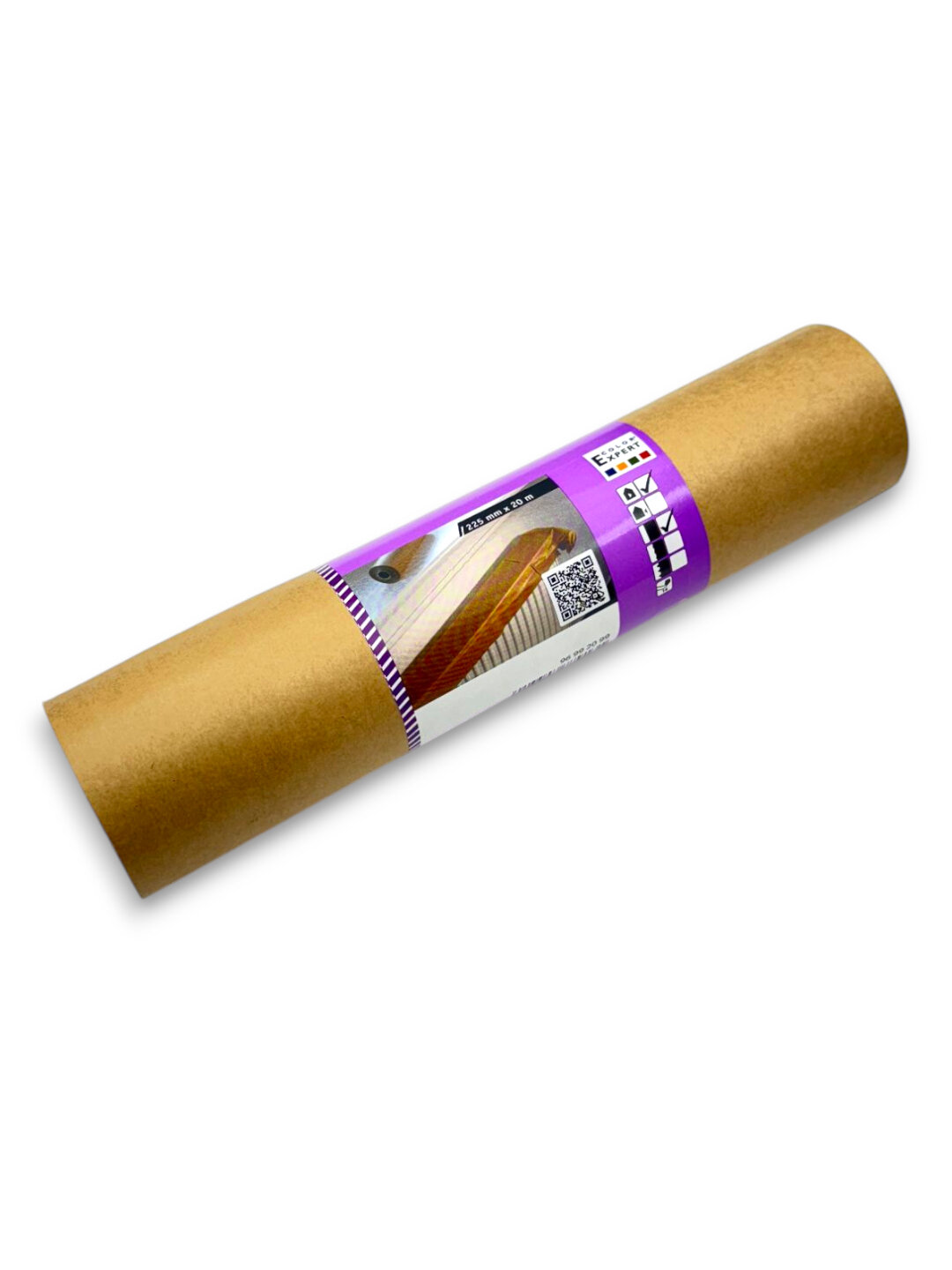 Малярный скотч 225 мм × 20 м для надёжной защиты поверхностей при покраске и отделочных работах — фото 1