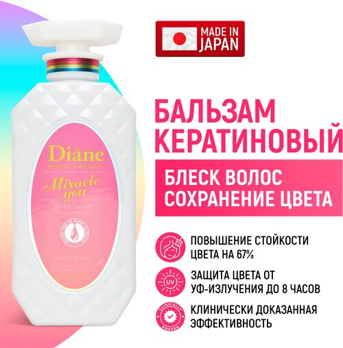 Moist Diane Perfect Beauty Miracle You Бальзам кератиновый для блеска и восстановления волос, 450мл