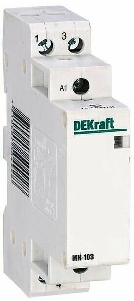 Модульный контактор МК-103 2P 4А 400/230 AC | код. 18051DEK | DEKraft ( 1шт. )