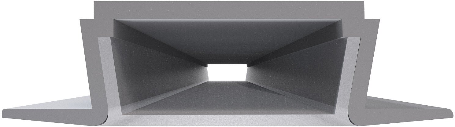 Профиль встраиваемый алюминиевый прямой для светодиодной ленты 1 м. серебро - фотография № 3