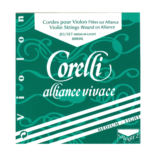 Комплект струн для скрипки Corelli Alliance Vivace 800ML комплект струн для альта corelli alliance vivace 830f