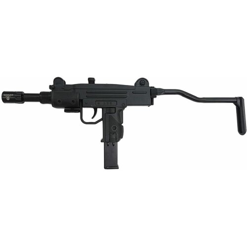 Зажигалка Автомат Mini Uzi газовая 40 см в пластиковом боксе черный