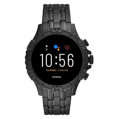 Умные часы FOSSIL Gen 5 Smartwatch Garrett HR (stainless steel), темно-серый