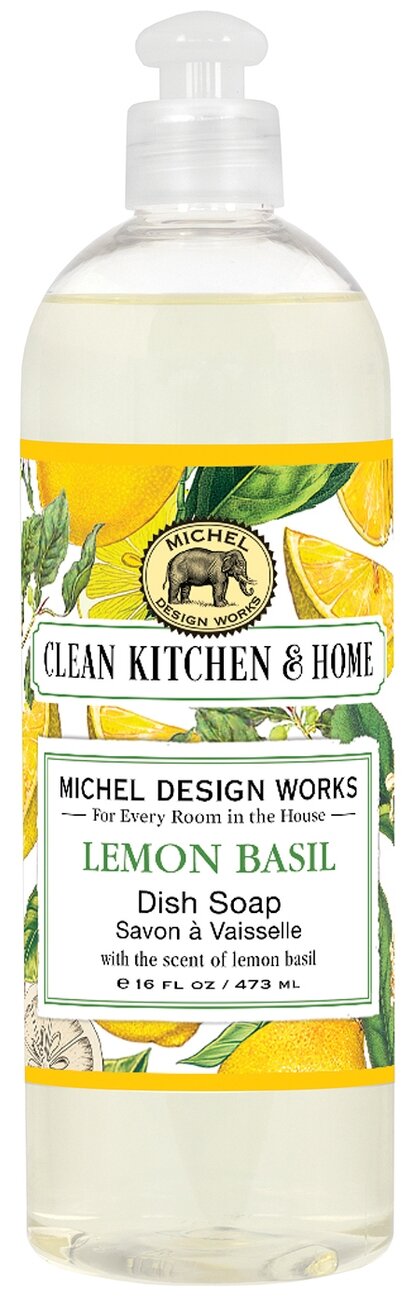 Michel Design Works гель для мытья посуды Lemon Basil, 0.473 л