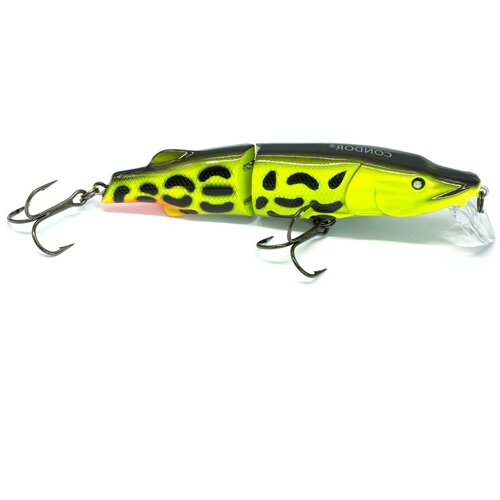 фото Воблер killer pike (kpe100f), размер 100 мм, вес 18,0 гр, заглубление 0 - 1.2 цвет o / на судака / окуня / щуку condor