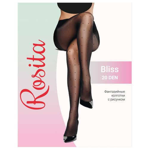 Колготки фантазийные Эра Bliss 20, размер 4, черный (чёрный)