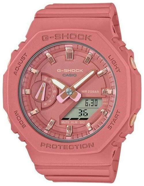 Наручные часы CASIO G-Shock, коралловый, розовый