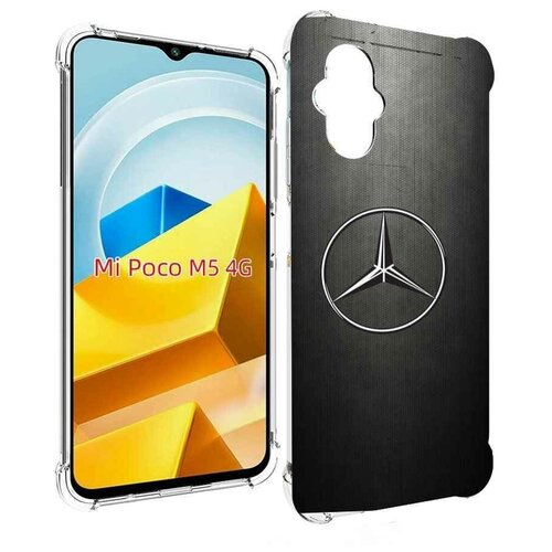 Чехол MyPads mercedes мерседес 3 мужской для Xiaomi Poco M5 задняя-панель-накладка-бампер