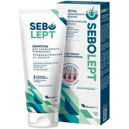 Шампунь Sebolept для ежедневного применения профилактический от перхоти 250 мл 793₽