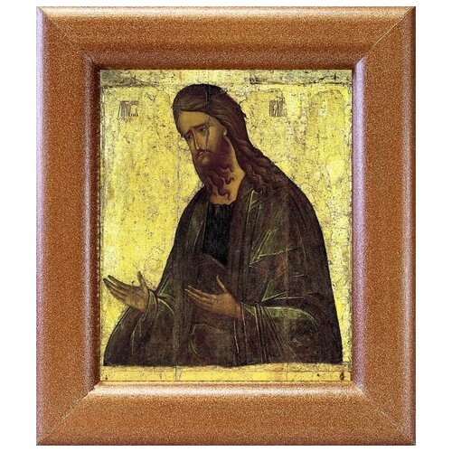 Святой Иоанн Предтеча, XV в, икона в широкой рамке 14,5*16,5 см святой иоанн предтеча икона в рамке 12 5 14 5 см