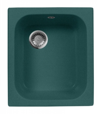 Кухонная мойка AquaGranitEx зелёная M-17 прямоугольная/305 - фотография № 7